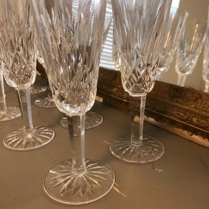 Waterford Lismore Diamond Essence champagne flutes